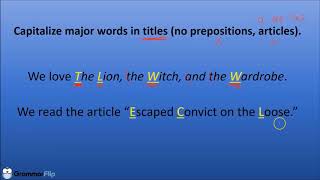 Capitalization Advanced Rules  Grammar Lesson [upl. by Kellie]