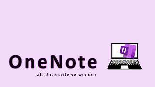 OneNote Unterseiten verwenden [upl. by Ardath449]