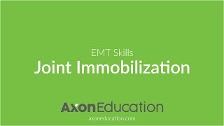 NREMT EMT Skills Joint Immobilization [upl. by Teressa]