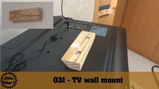 Super easy DIY TV wall mount [upl. by Anet240]