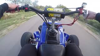 YAMAHA BANSHEE 350 2T Racing [upl. by Thordia]