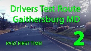 Gaithersburg Maryland MVA Drivers Test Route 2 [upl. by Suzzy323]