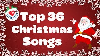 Top 36 Popular Christmas Songs and Carols Playlist 🎅 [upl. by Riobard]