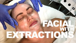 Facial with Extractions  Kelly Rose Medical Aesthetician  West End Plastic Surgery [upl. by Suiramaj]