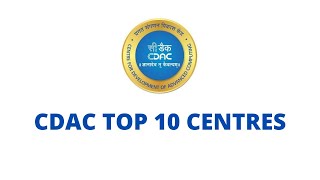 CDAC Top 10 Institutes [upl. by Mather]