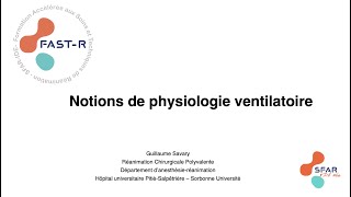 Notions de physiologie respiratoire [upl. by Yddur]