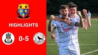 Caerleon 05 Cwmbrân Town  Gwent FA Senior cup  Quarter final highlights [upl. by Hazeghi]