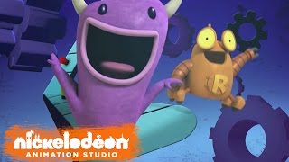 quotRobot and Monsterquot Theme Song HD  Episode Opening Credits  Nick Animation [upl. by Oicram47]