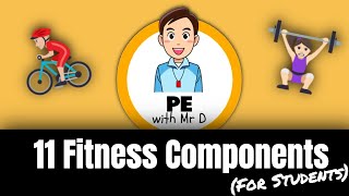 Learn the 11 Fitness Components PE Buddy [upl. by Oiliduab]