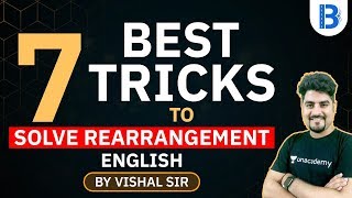 7 Best Tricks to Solve Rearrangement  English Tricks  By Vishal Sir [upl. by Rodolph6]