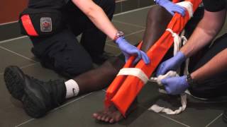 EMT Training  Leg Splinting [upl. by Elke]