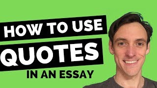 How to Quote in an Essay 5 Simple Steps [upl. by Imled]