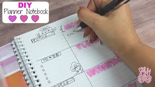 DIY Planner Notebook Easy amp Budget friendly [upl. by Odnama]