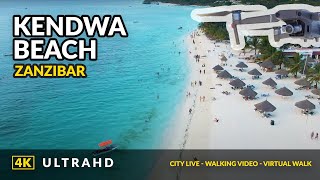 4K Kendwa best Beaches in Zanzibar Drone Footage  2021 [upl. by Naitirb]