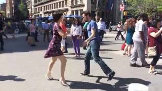 Swing Dancing on the streets of NYC [upl. by Chip]