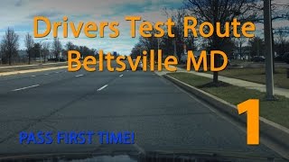 Maryland MVA Driving Test Route  Beltsville [upl. by Absalom696]