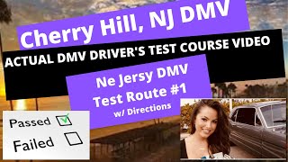 ACTUAL TEST ROUTE Cherry Hill NJ DMV Behind The Wheel Drivers Training New Jersey Driving Course 2 [upl. by Larret]